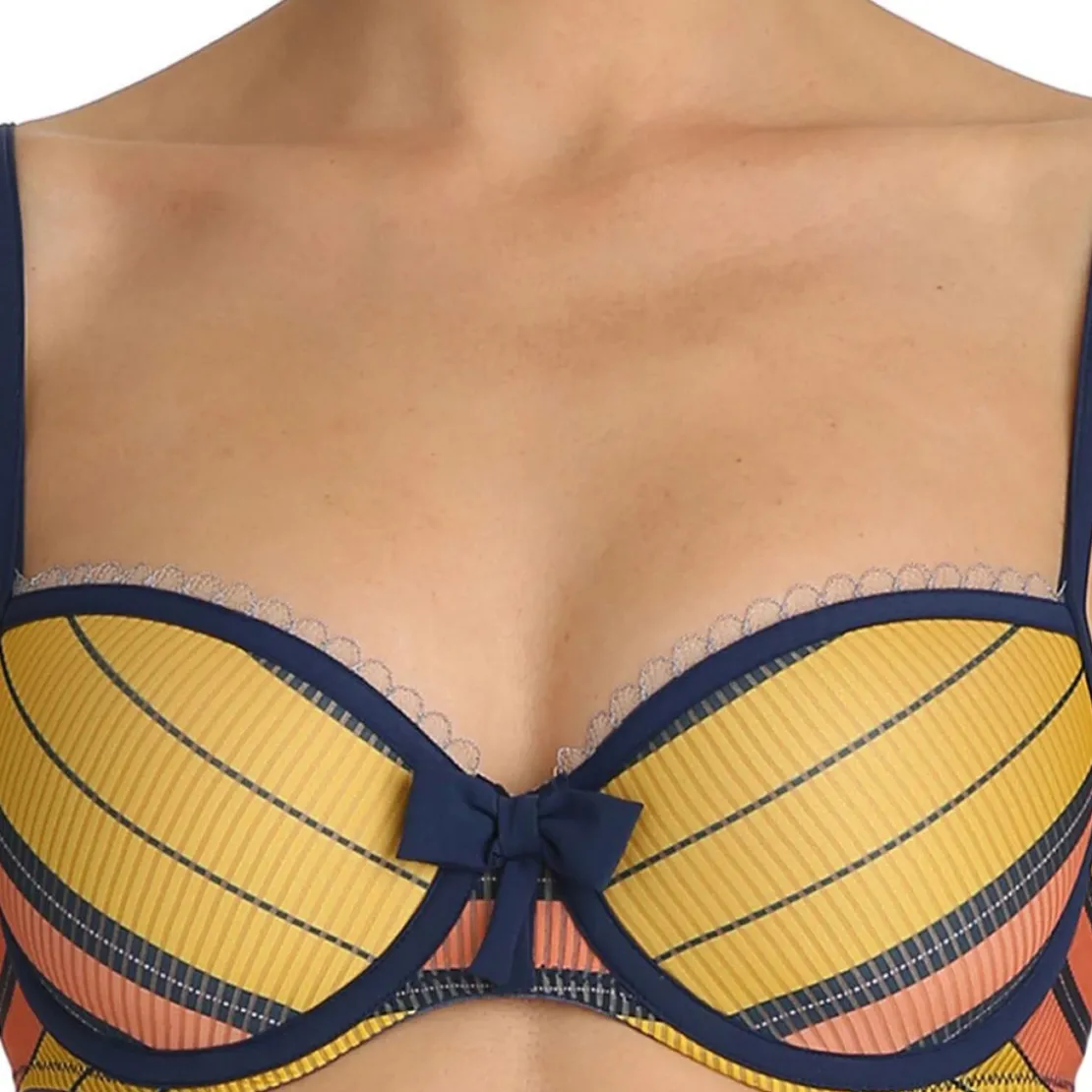 Marie JoSoutien-gorge rembourré à balconnets Marie Jo L'aventure ANDREAS summer stripes jaune