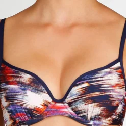 Marie Jo SwimHaut de maillot Forme C½ur rembourré Marie-Jo JULIETTE tropical fever bleu