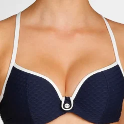 Marie Jo SwimHaut de maillot Forme Coeur rembourré Marie-Jo BRIGITTE blue noir bleu