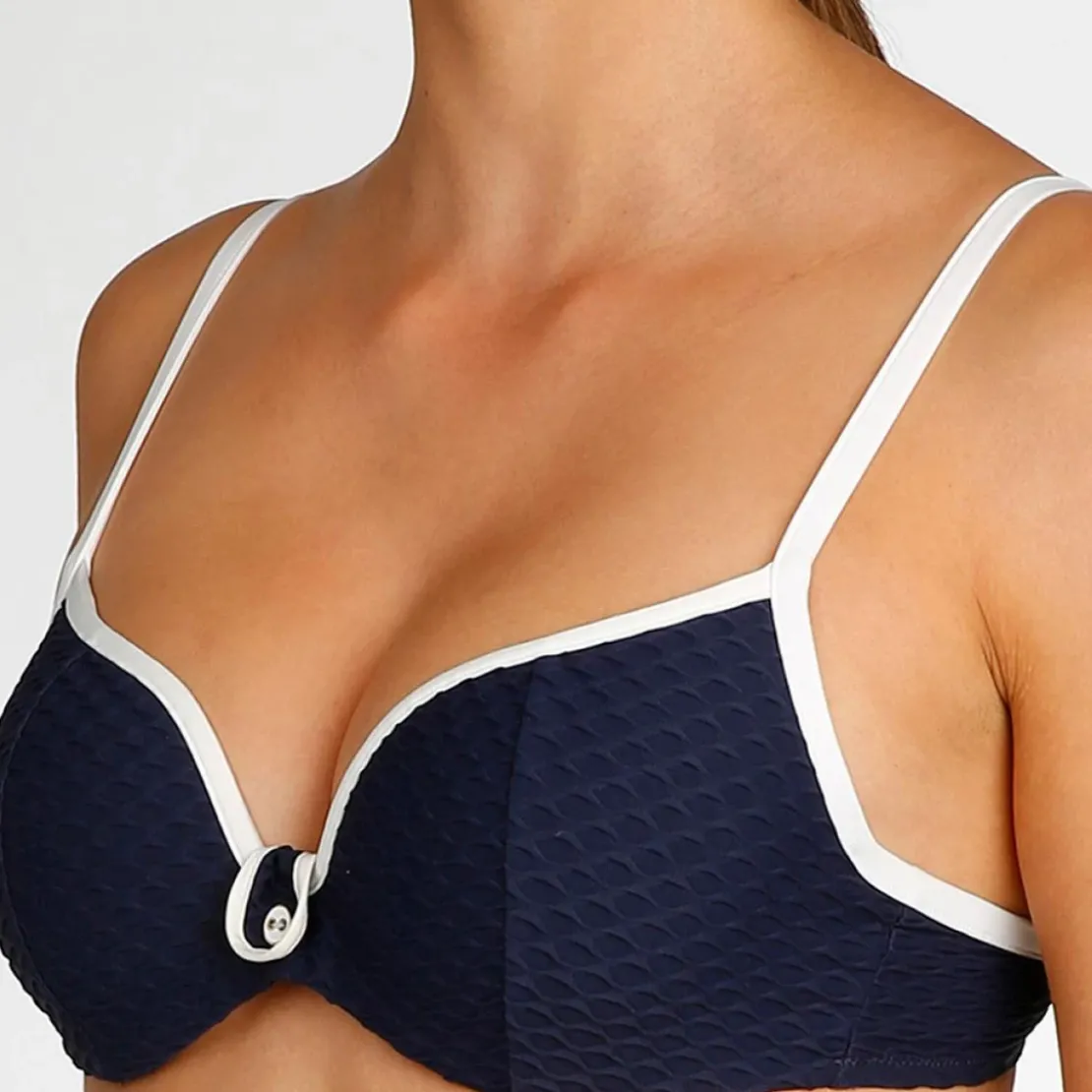 Marie Jo SwimHaut de maillot Forme Coeur rembourré Marie-Jo BRIGITTE blue noir bleu