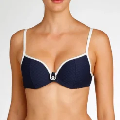 Marie Jo SwimHaut de maillot Forme Coeur rembourré Marie-Jo BRIGITTE blue noir bleu