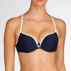 Marie Jo SwimHaut de maillot Forme Coeur rembourré Marie-Jo BRIGITTE blue noir bleu