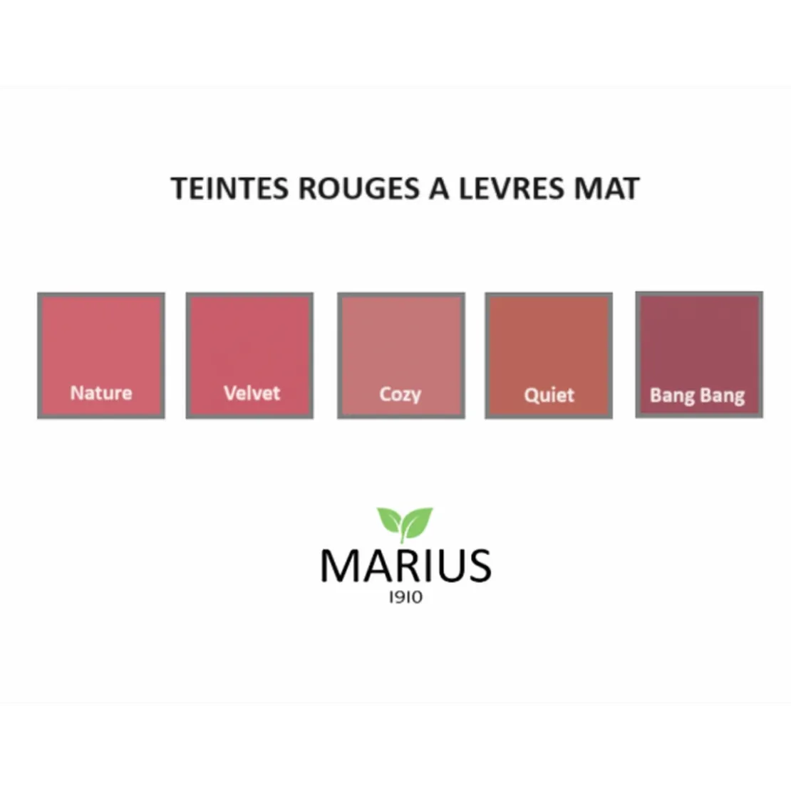 Marius 1910Rouges A Lèvres Mat Homme 5 ml