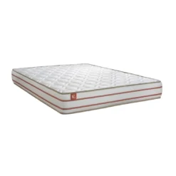 Marmottes & CoEnsemble LE DOUX Memoire de forme 3 zones de confort double sommiers Blanc
