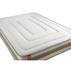 Marmottes & CoEnsemble LE RAFFINÉ Ressorts ensaches Memoire de forme BioVisco Maxi epaisseur sommier Beige