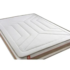 Marmottes & CoPack prêt a dormir matelas LE TENDRE Ressorts ensaches Memoire de forme double sommiers Blanc