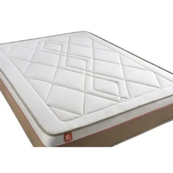 Marmottes & CoPack prêt a dormir matelas LE SOYEUX Ressorts ensaches Memoire de forme BioVisco sommier kit Beige