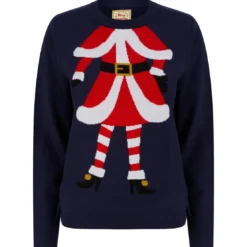 Merry ChristmasPull de noel femme bleu foncé