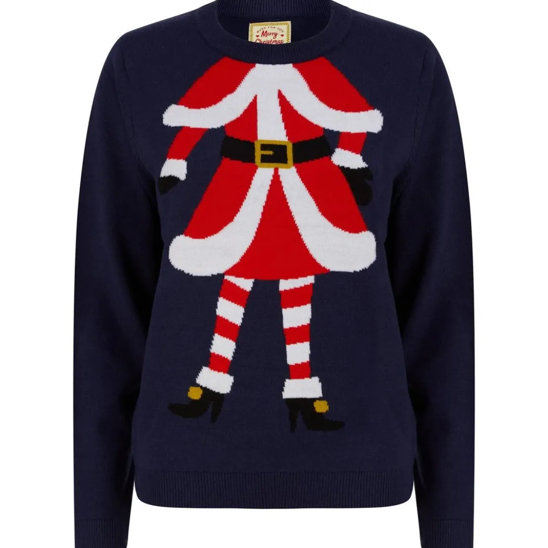 Merry ChristmasPull de noel femme bleu foncé
