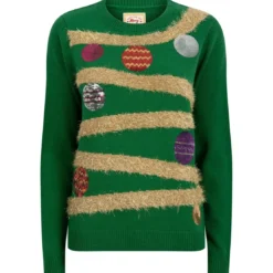 Merry ChristmasPull de noel femme vert