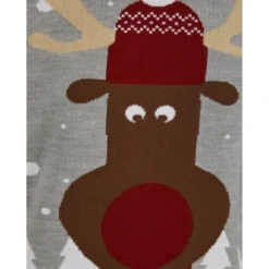 Merry ChristmasPull de noel homme gris clair