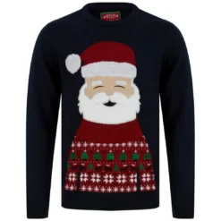 Merry ChristmasPull de noel homme bleu