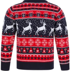 Merry ChristmasPull Fille Noel SNOW REINDEER bleu