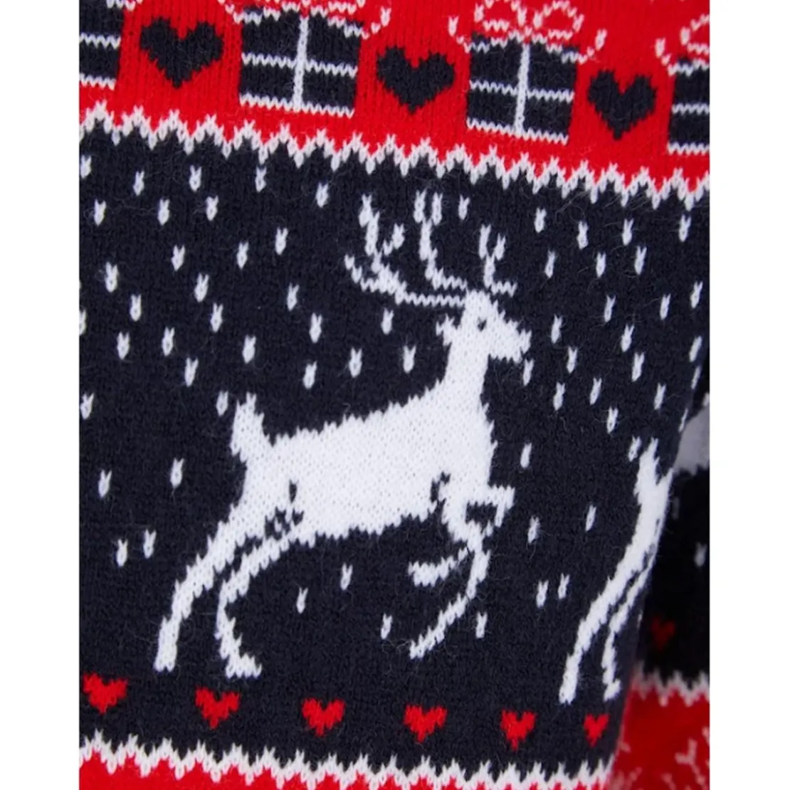 Merry ChristmasPull Fille Noel SNOW REINDEER bleu