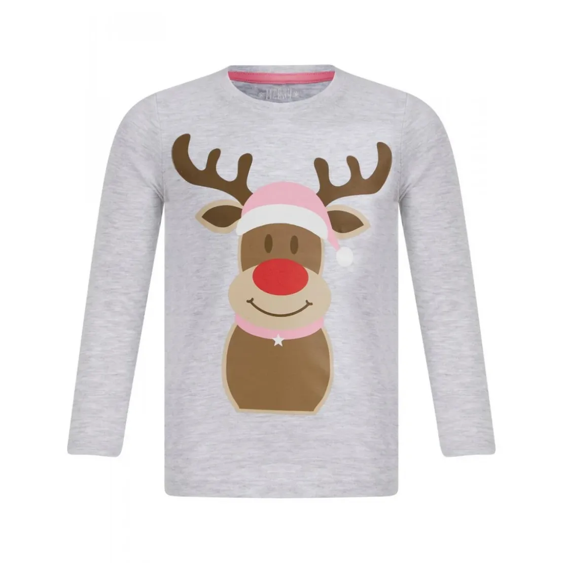 Merry ChristmasPyjama de noel fille - gris en coton