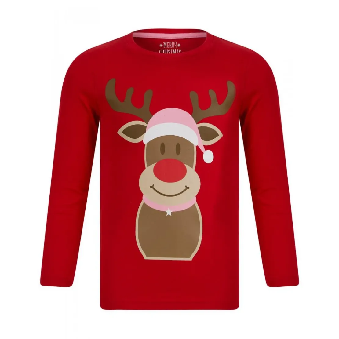 Merry ChristmasPyjama de noel fille - rouge en coton