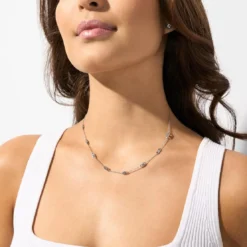 Michael Kors BijouxCollier Femme Michael Kors Bijoux Astor Link - MKC173200040 Argent 925/1000 Argent