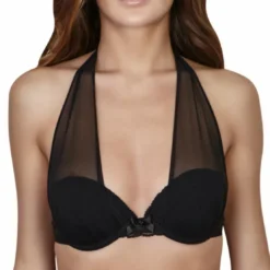Midnight LingerieSoutien-Gorge Drapé Noir- Ivresse
