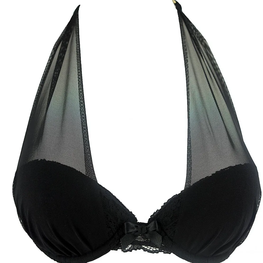 Midnight LingerieSoutien-Gorge Drapé Noir- Ivresse