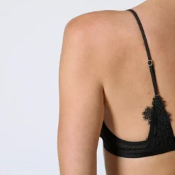Midnight LingerieTriangle bi-maière dentelle Noir Midnight Lingerie en nylon