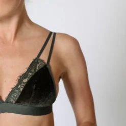Midnight LingerieTriangle velours Vert Midnight Lingerie