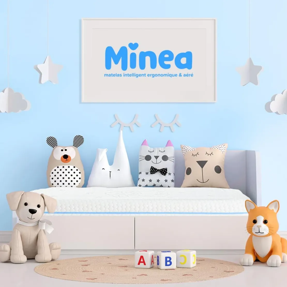 MineaMatelas Sweet Dreams Bleu