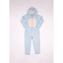 Mon P'tit DodoCombinaison Manches Longues fille - Bleu Clair et Blanc Licorne