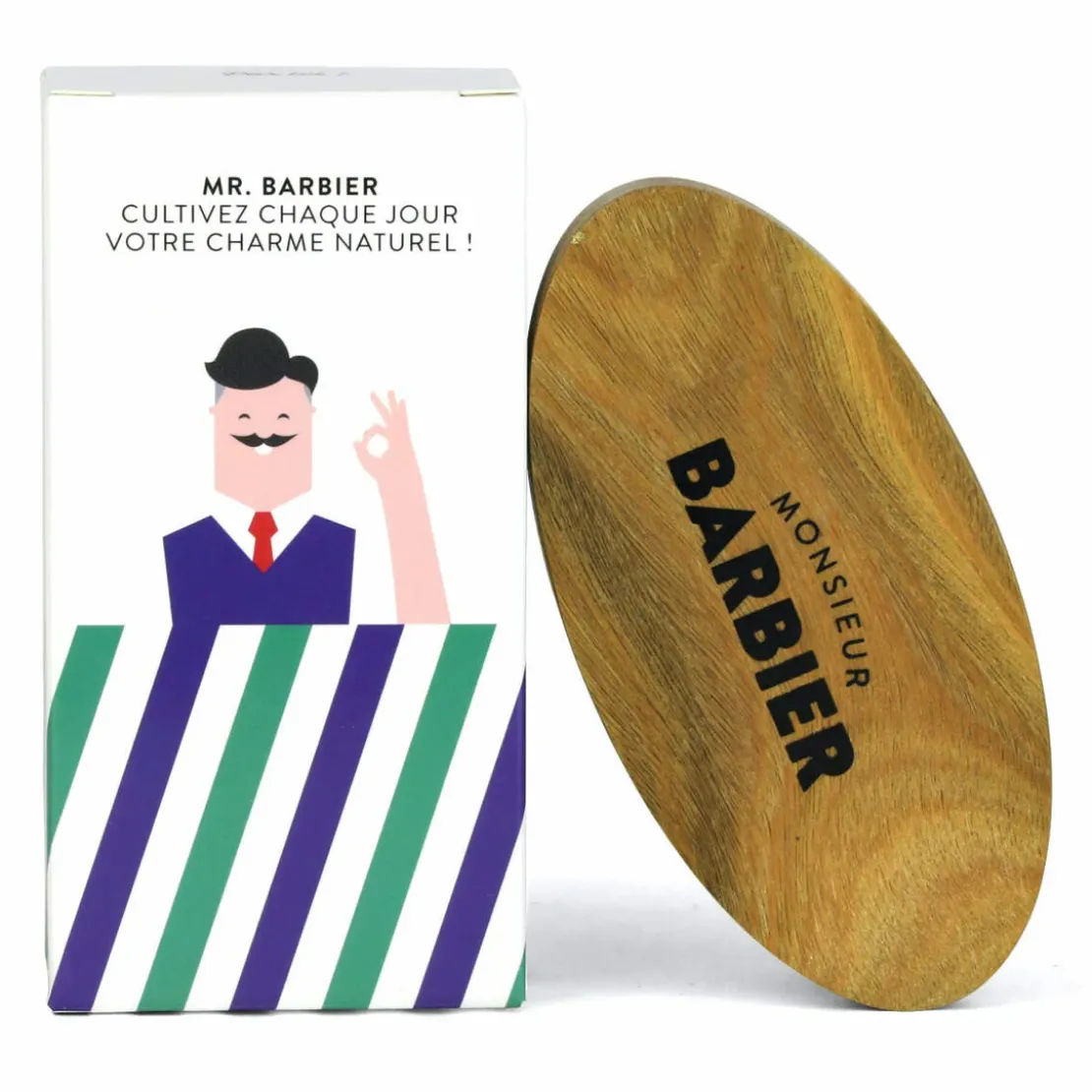 Monsieur BarbierBrosse A Barbe Vegan Final Touch En Bois De Santal