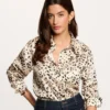 MorganChemise satinéimprimé animal