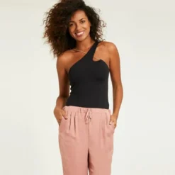 MorganPantalon fuselé avec zips chevilles femme Morgan - Rose