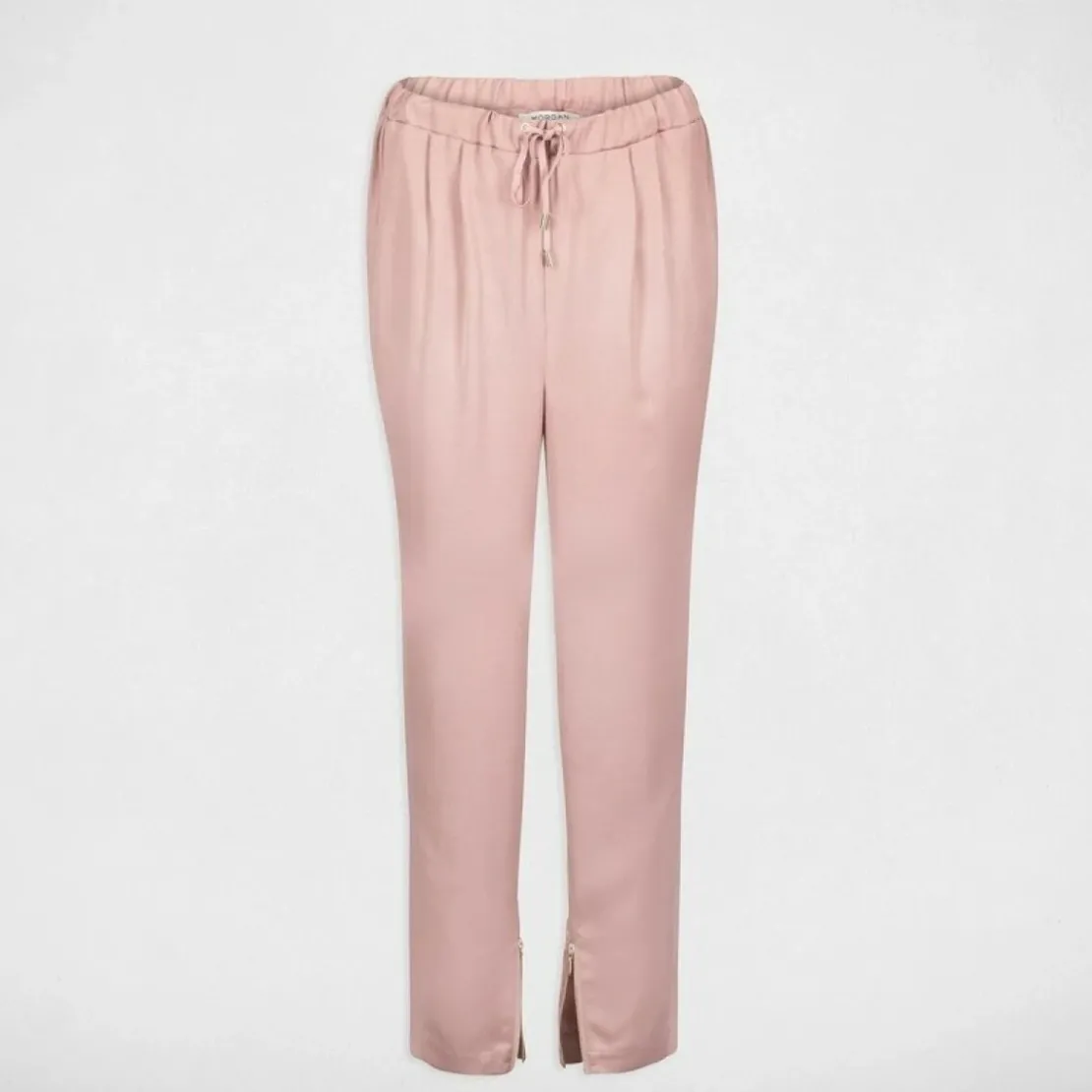 MorganPantalon fuselé avec zips chevilles femme Morgan - Rose