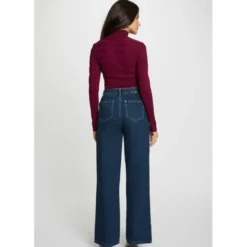 MorganPull col montant en viscose Prune