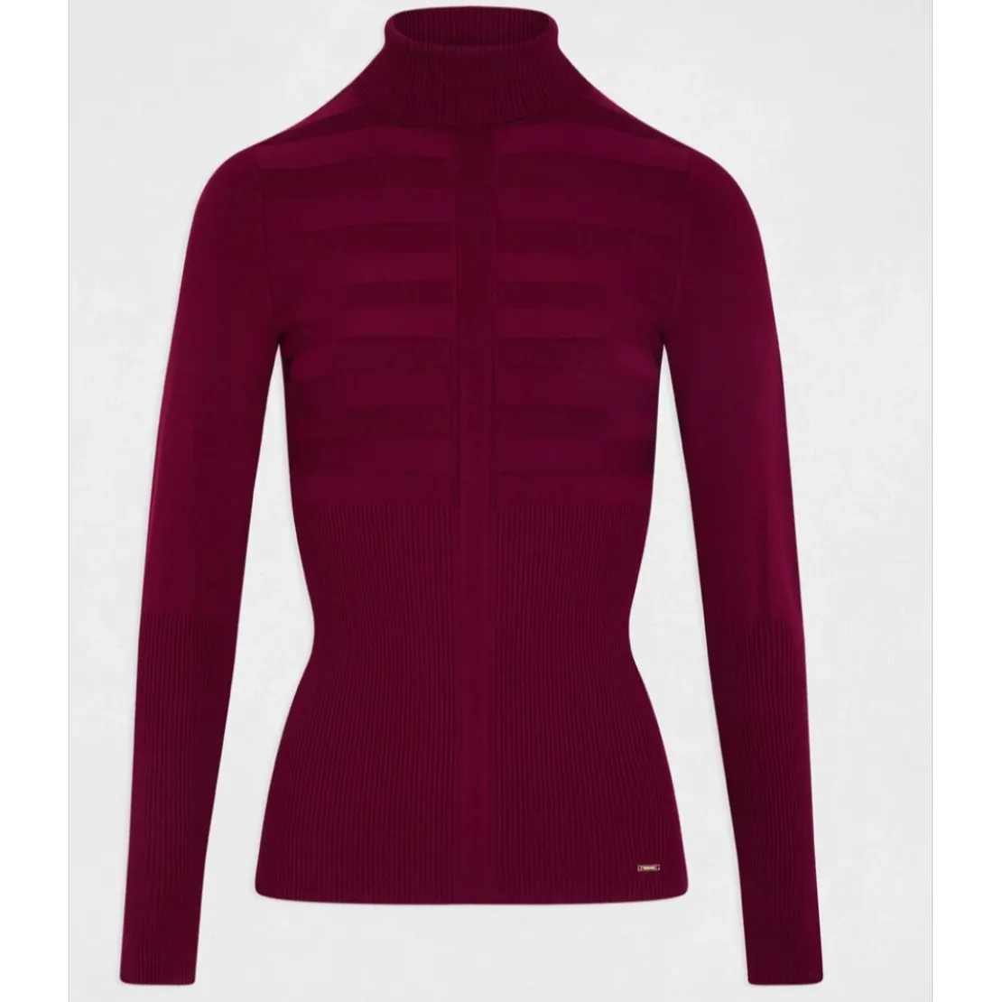MorganPull col montant en viscose Prune