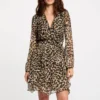 MorganRobe courte femme léopard