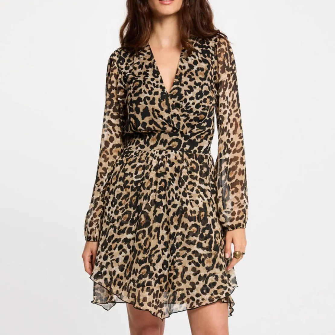 MorganRobe courte femme léopard
