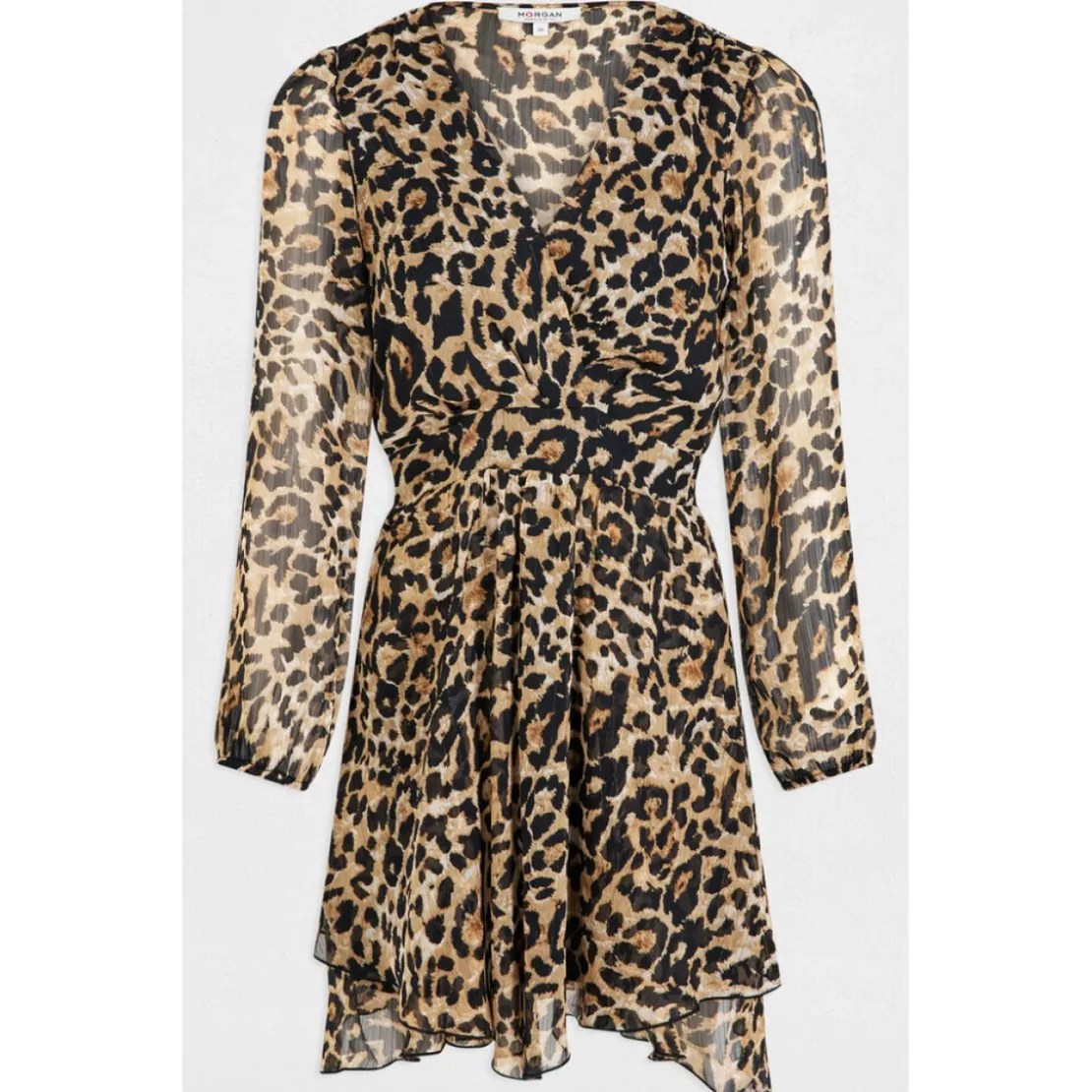 MorganRobe courte femme léopard