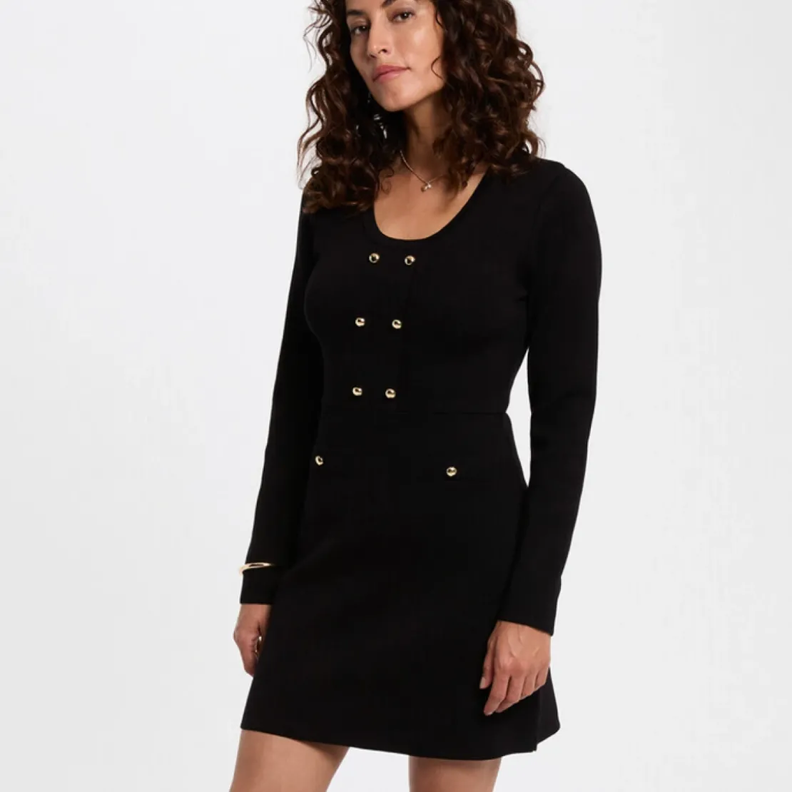 MorganRobe courte femme Morgan noir en viscose