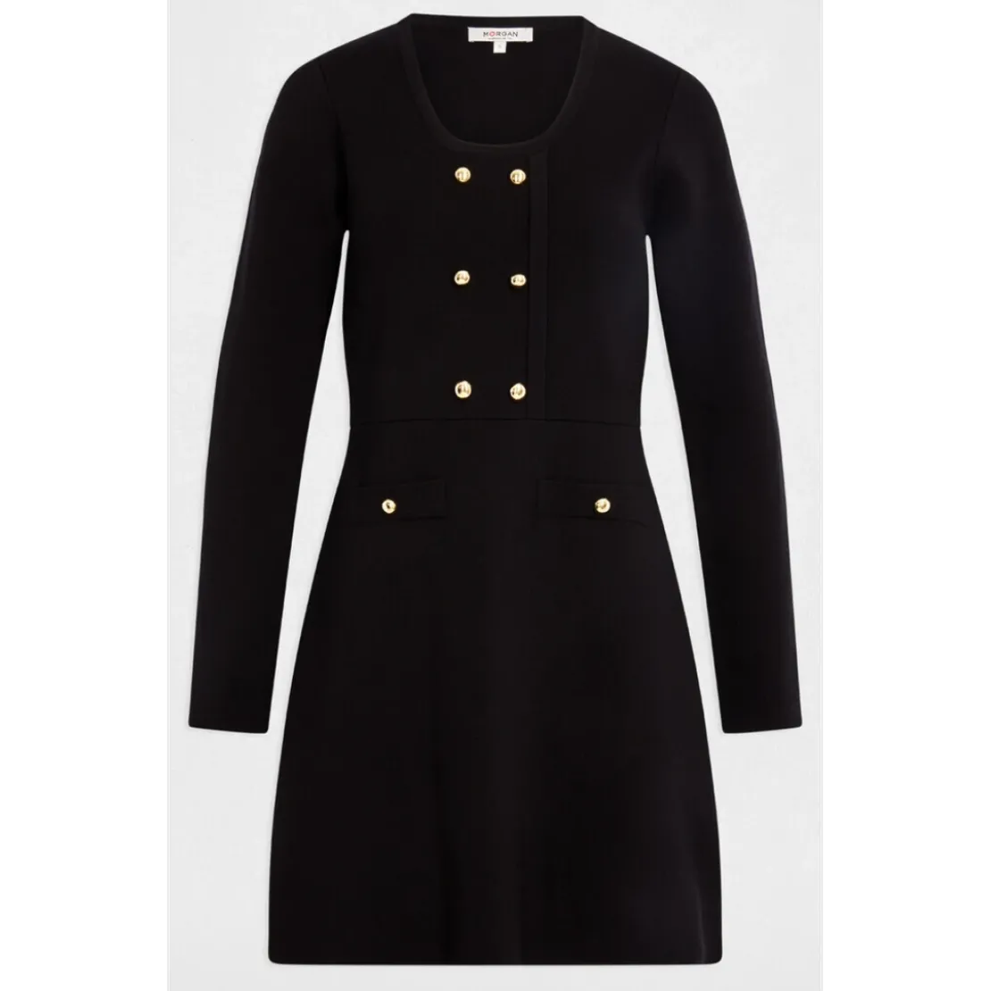 MorganRobe courte femme Morgan noir en viscose