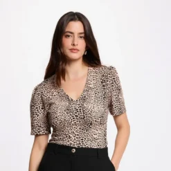 MorganT-shirt imprimé manches courtes multicolore
