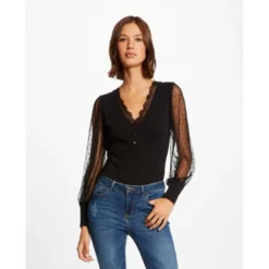 MorganT-shirt manches longues en plumetis