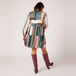 Naf NafRobe courte motifs asymétriques multicolore
