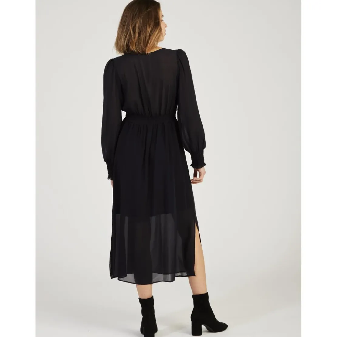 Naf NafRobe longue femme BLEU MARINE - Naf Naf