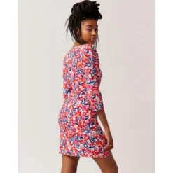 Naf NafRobe manches 3/4 imprimé fleuri rose