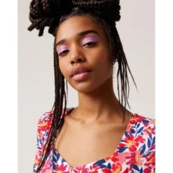 Naf NafRobe manches 3/4 imprimé fleuri rose