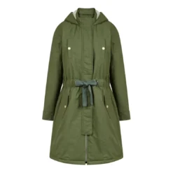 Naf NafTrench uni noué vert en coton