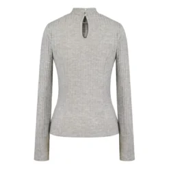 Naf NafT-shirt manches longues gris chiné en coton