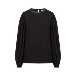 Naf NafT-shirt manches longues en coton noir