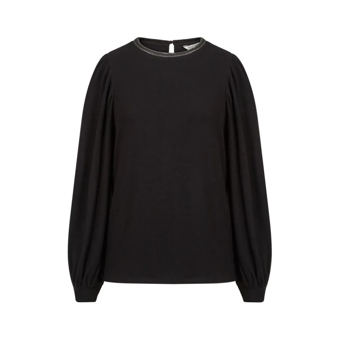 Naf NafT-shirt manches longues en coton noir