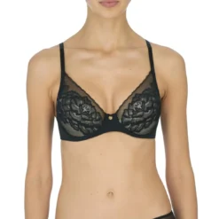 NatoriSoutien-gorge emboîtant armatures - Natori Noir en nylon- Flora