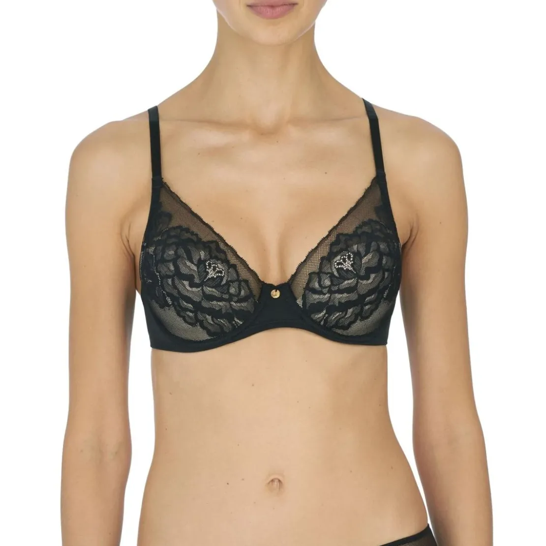 NatoriSoutien-gorge emboîtant armatures - Natori Noir en nylon- Flora
